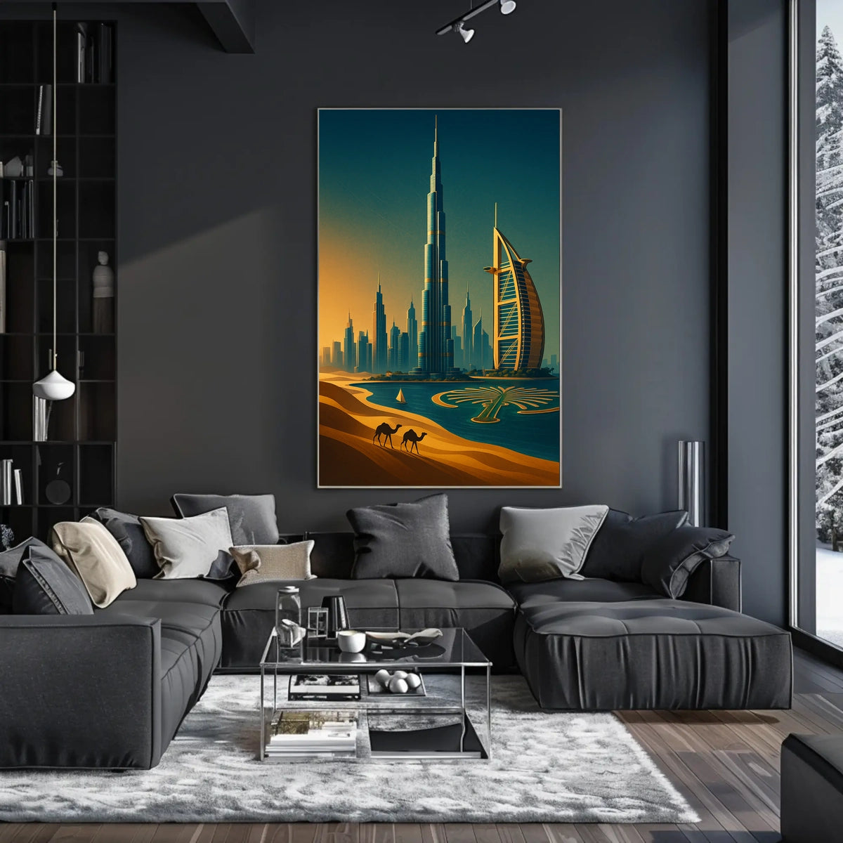 Dubai Skyline A Modern Oasis Modern Poster