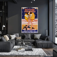 Patriotic Uncle Sam Military Recruitment Poster