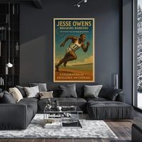 1936 Olympic Athlete Vintage Art Poster