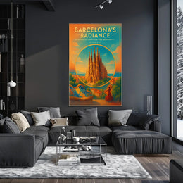 Barcelonas Radiance Poster