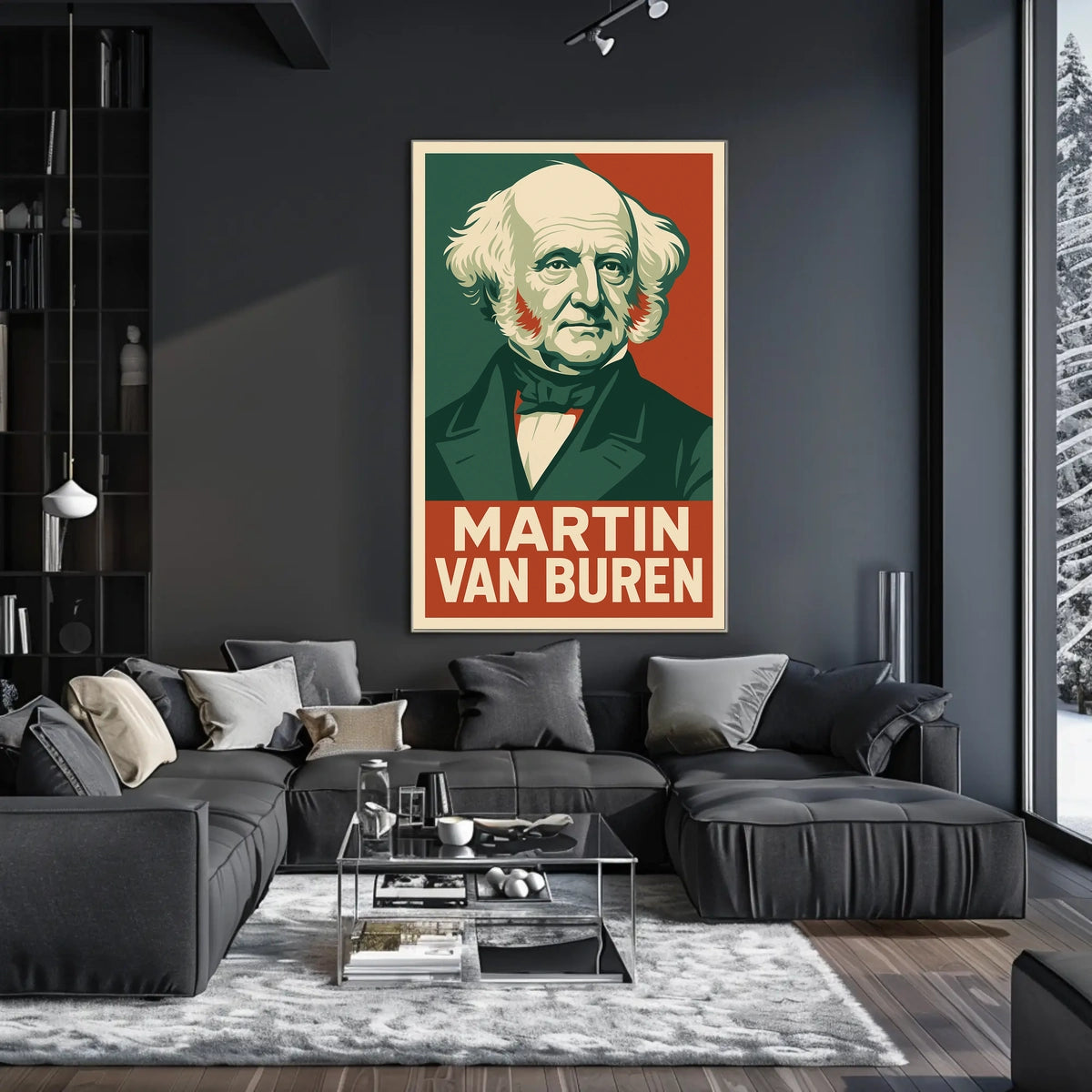 Martin Van Buren Heritage Portrait Lithograph Poster