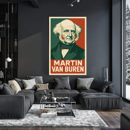 Martin Van Buren Heritage Portrait Lithograph Poster
