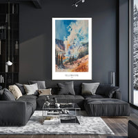Yellowstone Watercolor Poster Wall Art Print