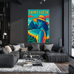 Saint Lucia Tropical Paradise Poster