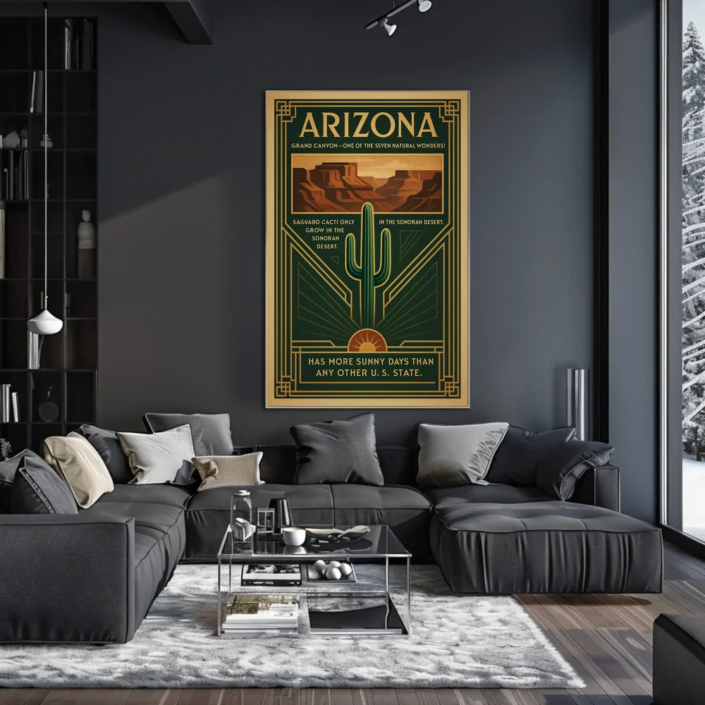 Arizona Natural Wonders Travel Poster