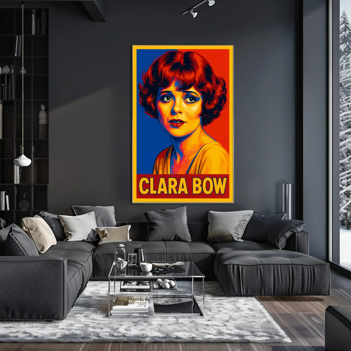 Clara Bow Pop Art Tribute Poster