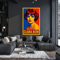 Clara Bow Pop Art Tribute Poster