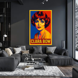Clara Bow Pop Art Tribute Poster