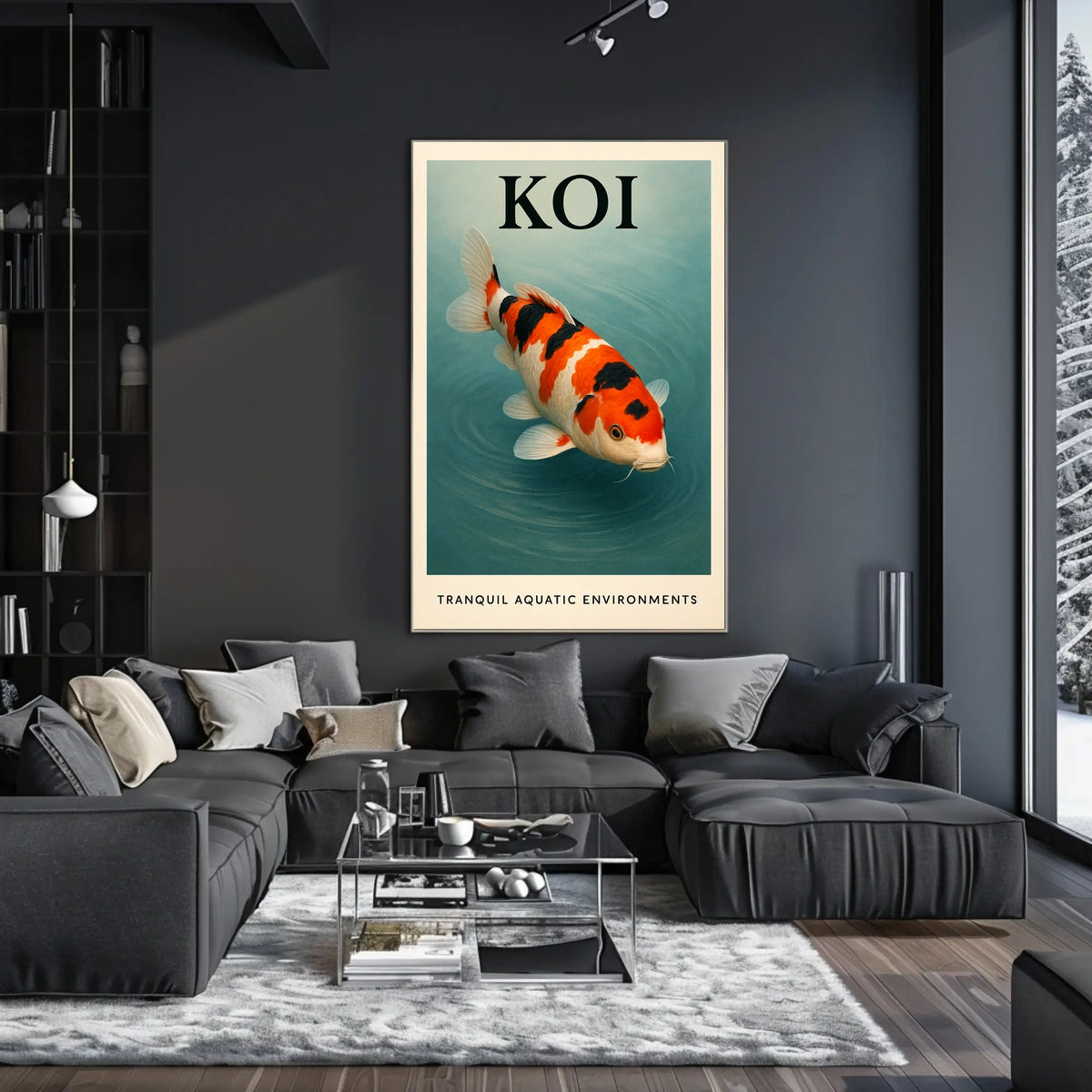 Koi Tranquil Aquatic Environments Poster