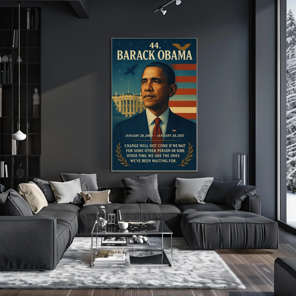 Barack Obama Leadership Iconic Historical or Presidential Poster