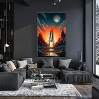 Celestial Launch Poster