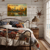 Boston Travel Poster: Where History Meets The Harbor