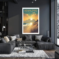 Indiana Dunes National Park Scenic Poster Print
