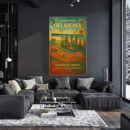 Discover Oklahoma Wall Art Print Decor PosterGoat