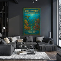 Great Barrier Reef Australia Underwater Marine Life Poster