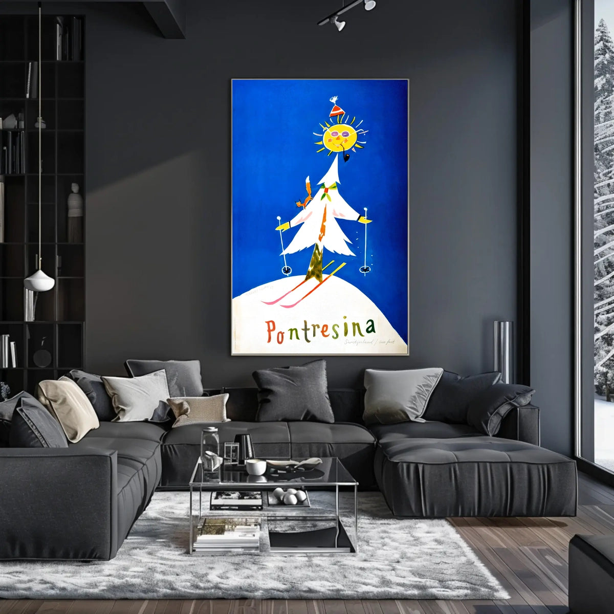 Pontresina Winter Wonderland Poster