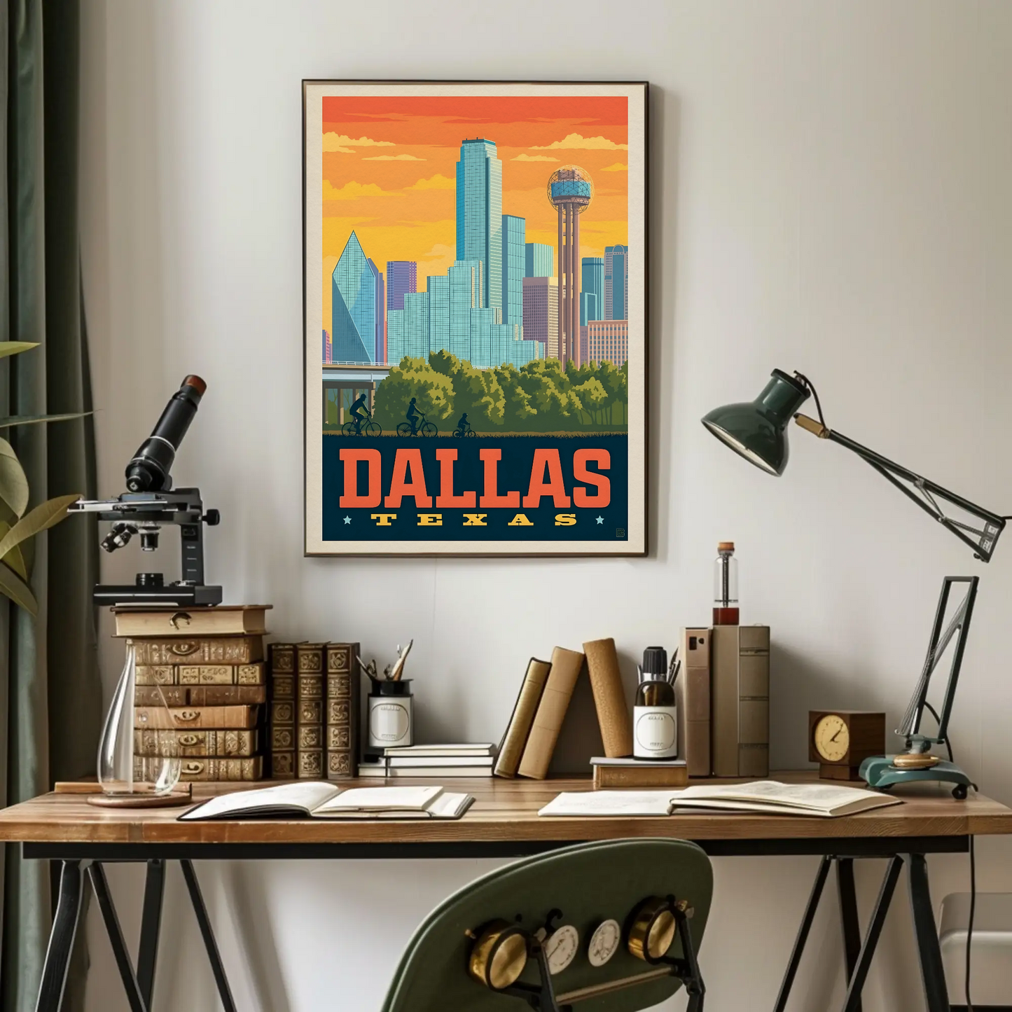 Dallas Texas Vintage Poster