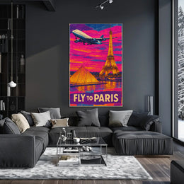 Fly To Paris Poster