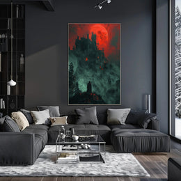 Dark Gothic Castle Fantasy Poster PosterGoat