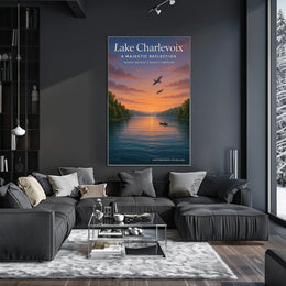 Lake Charlevoix A Majestic Reflection Poster