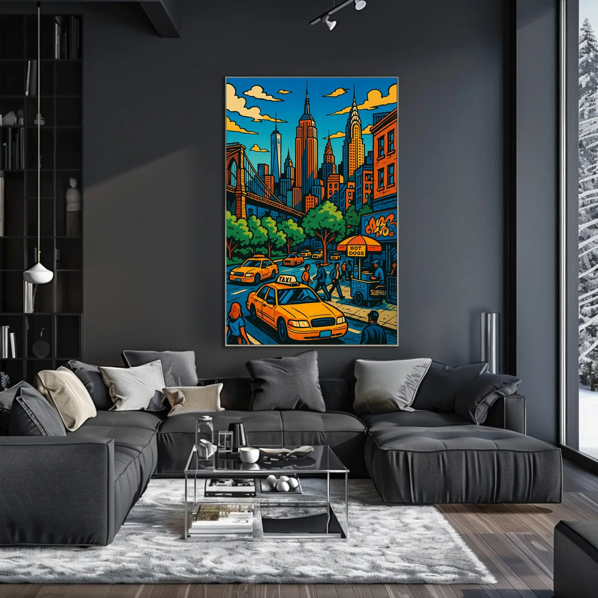 New York City Poster Vibrant Urban Vibe For NYC Lovers
