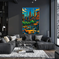New York City Poster Vibrant Urban Vibe For NYC Lovers