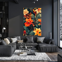 Vibrant Floral Symphony Wall Art Print