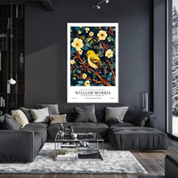 William Morris Vintage Bird Illustration Cultural or Heritage Poster