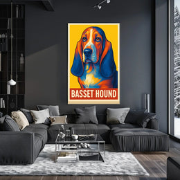 Basset Hound Art Poster