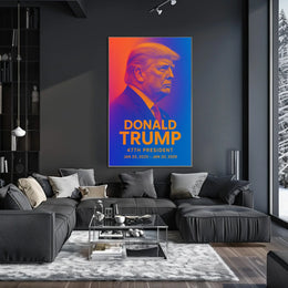 Trump Visionary Futurism Patriot Poster