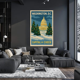 Washington DC Capitol Poster