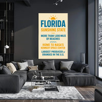 Discover Florida The Sunshine State Poster PosterGoat