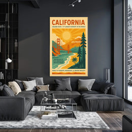 California The Golden State Poster