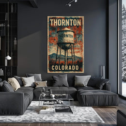 Thornton, Colorado Water Tower Poster