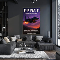 F-15 Eagle Mudhen, Starship Poster PosterGoat