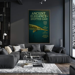 Ancient Elegance - Spotted Gar Poster