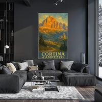 Cortina DAmpezzo Landscape Poster