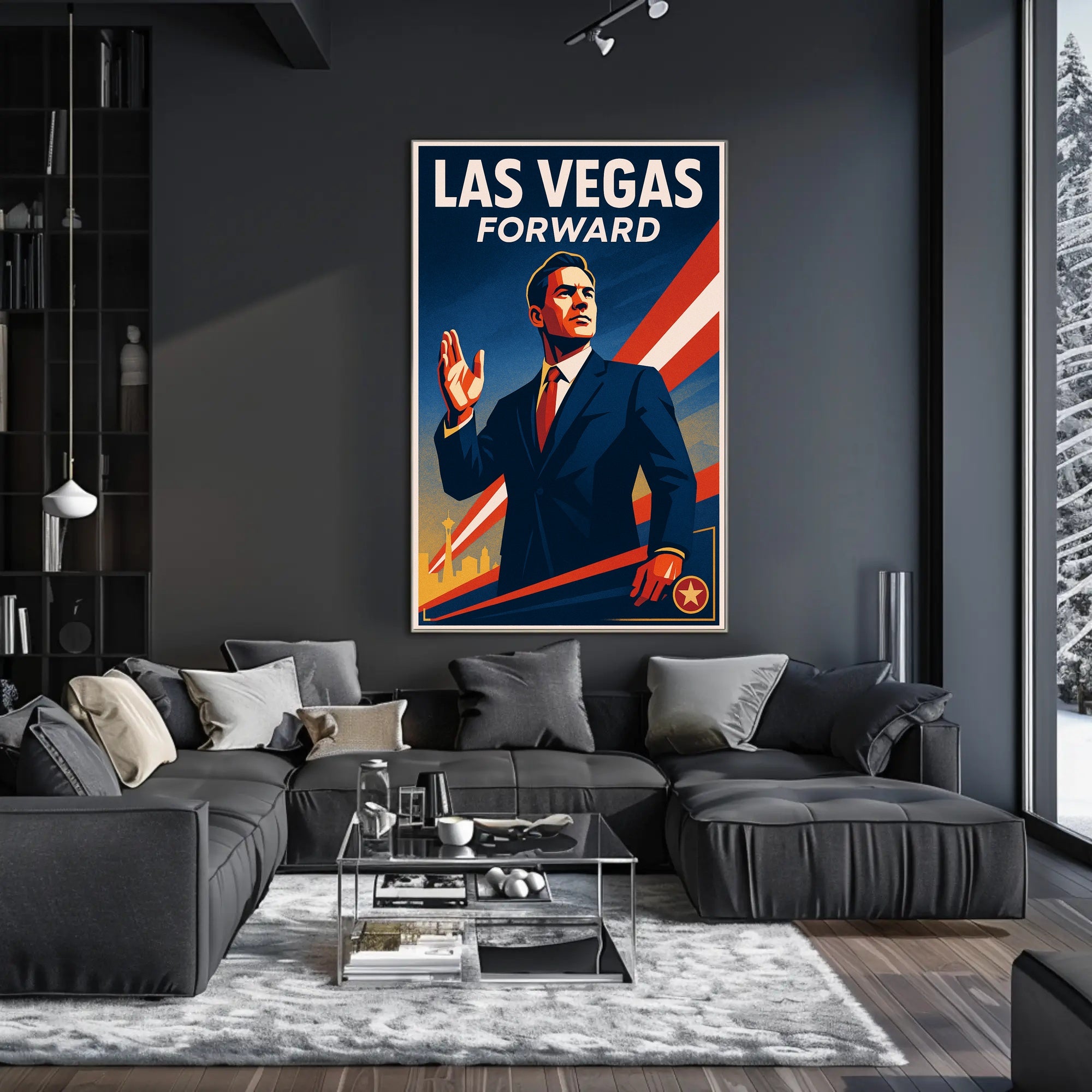 Las Vegas Forward Poster PosterGoat