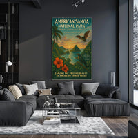 American Samoa National Park Scenic Travel Poster