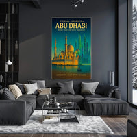 Abu Dhabi Elegance: Eternal Innovation Cityscape Travel Poster