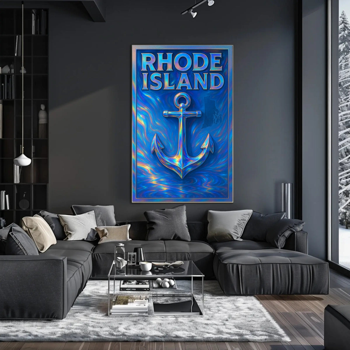 Rhode Island Nautical Poster