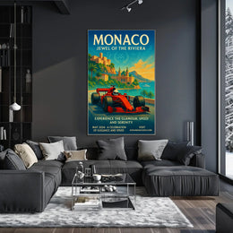 Monaco Jewel of the Riviera Poster