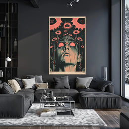 Surreal Floral Vision Art Print Poster for Home Decor PosterGoat