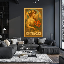 New York Art Nouveau Poster