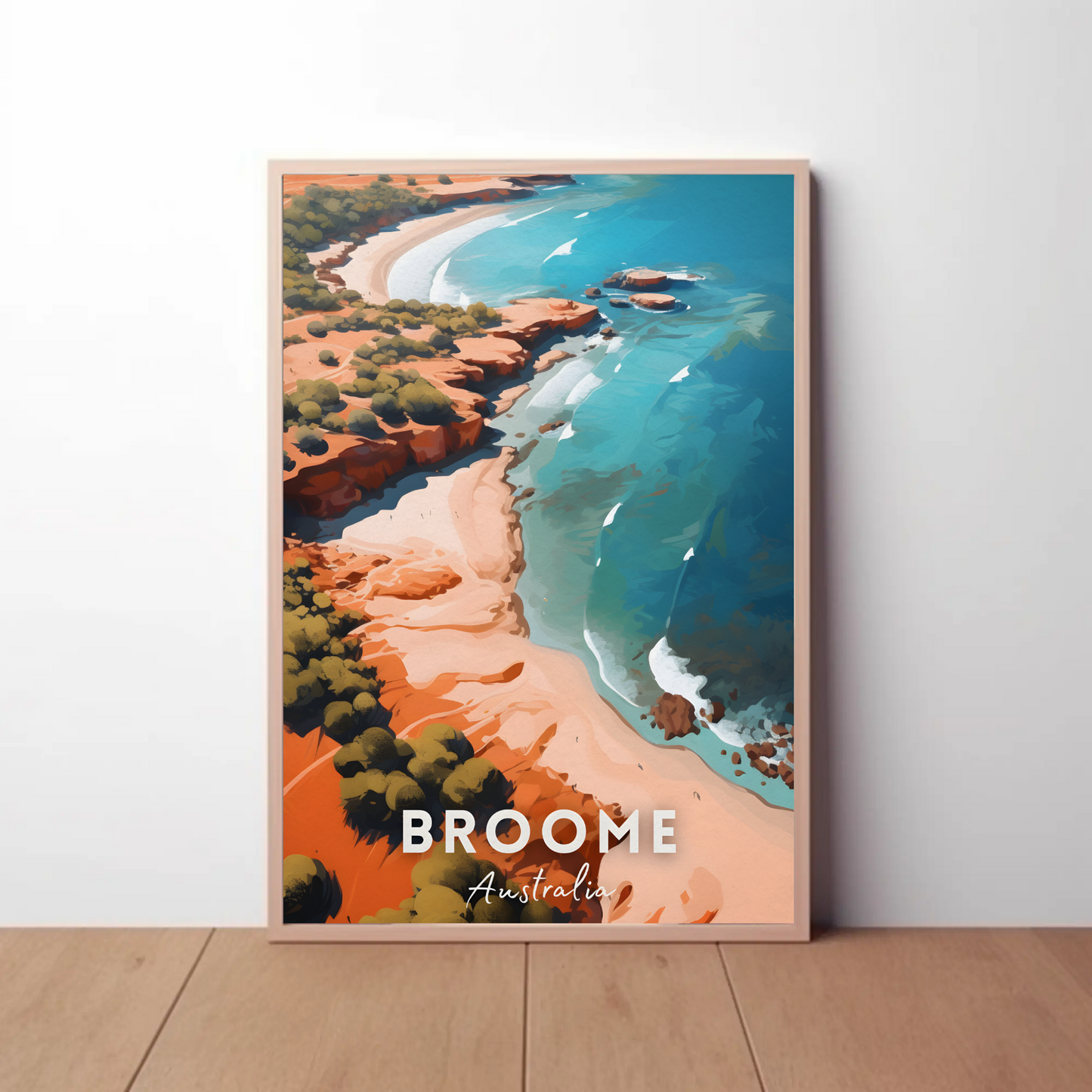 Broome Coastal Australia Travel Poster