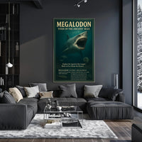 Megalodon Predators from the Past Animal Poster PosterGoat