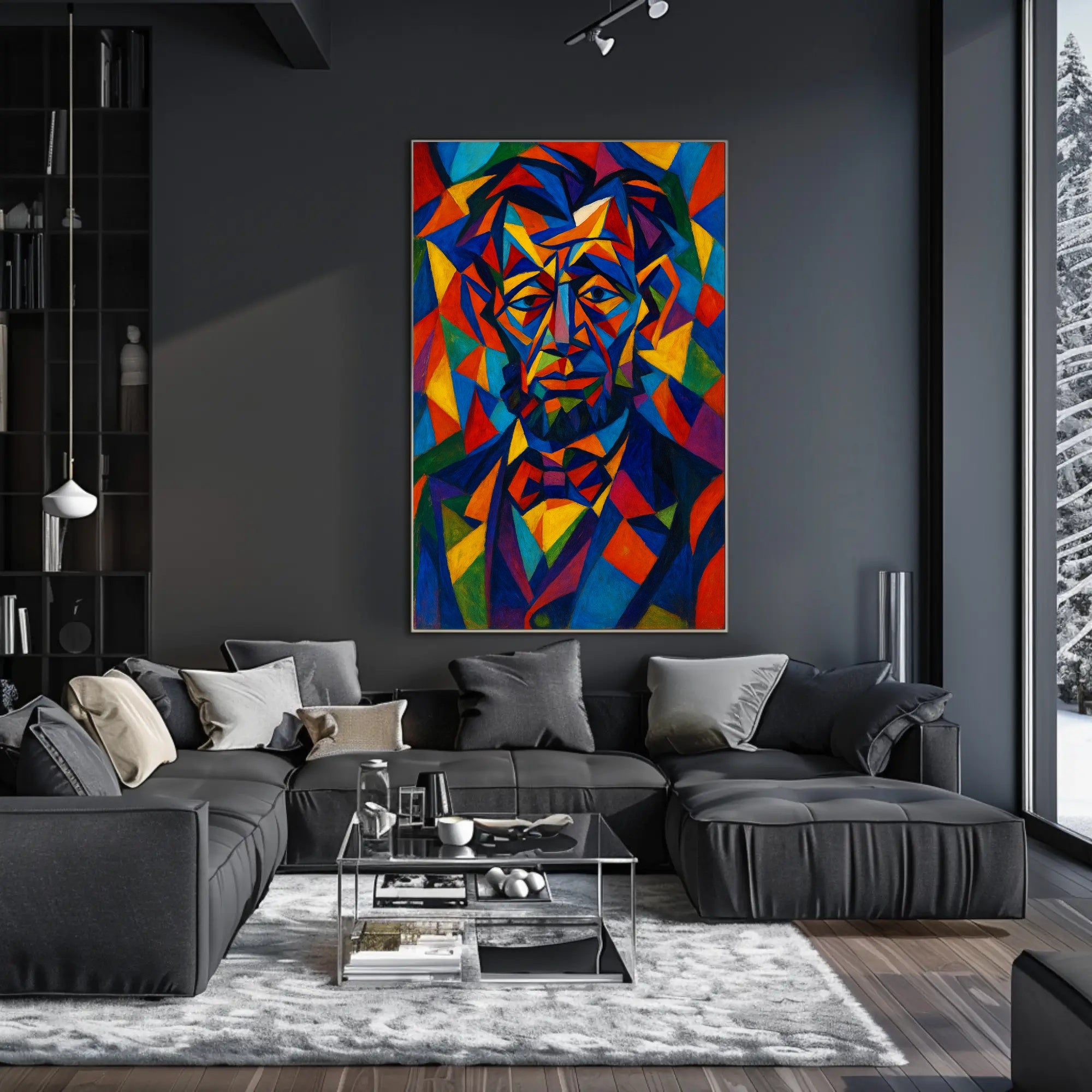 Cubist Historical Figure Art Print - Abstract or Artistic Poster