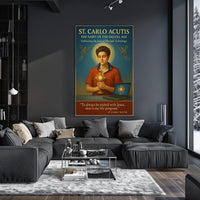 St. Carlo Acutis The Saint of the Digital Age Poster