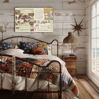 New Zealand Fun Map Poster PosterGoat