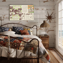 New Zealand Fun Map Poster PosterGoat